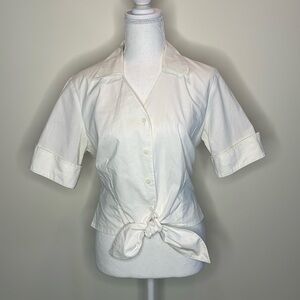 Rafaella White Button Down Shirt